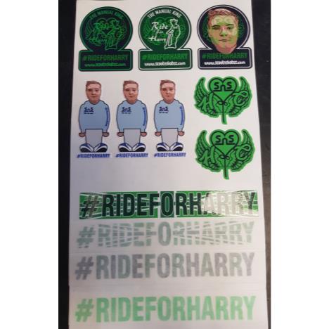 #rideforharry Sticker Pack £5.00